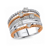 0.60 Carat Natural Diamond Line Design Ring | LONDIA