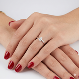 0.60 Carat Pear Cut Solitaire Diamond Ring