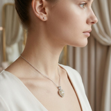0.60 Ct. Natural Diamond Heart Design Diamond Necklace | LONDIA