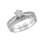 Natural Diamond Wedding Ring Set