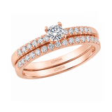 Natural Diamond Wedding Ring Set
