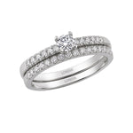 Natural Diamond Wedding Ring Set