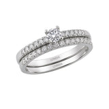 Natural Diamond Wedding Ring Set