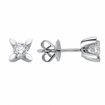 0.60 Ct Natural Diamond LONDIA Butterfly Design Solitaire Set in 14K Gold