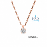 0.60 Carat F Color HRD Certified Classic Solitaire Necklace