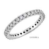 0.60 Carat F Color Natural Diamond Full Eternity Ring