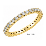 0.60 Carat F Color Natural Diamond Full Eternity Ring