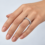 0.60 Carat F Color Natural Diamond Full Eternity Ring