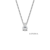 0.60 Carat Natural Diamond Pear Solitaire Design Set