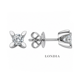 0.60 Ct. F Color Natural Diamond Butterfly Solitaire Set