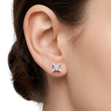 0.60 Ct. F Color Natural Diamond Butterfly Solitaire Set