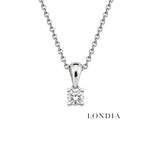 0.60 Ct. F Color Natural Diamond Valentine Solitaire Set