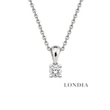 0.60 Ct. F Color Natural Diamond Valentine Solitaire Set