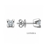 0.60 Ct. F Color Natural Diamond Valentine Solitaire Set