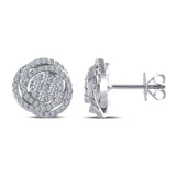 0.60 Ct. Natural Diamond Olympic Design Diamond Earing in 14K Gold