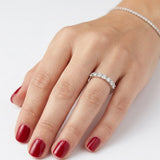 0.65 Carat Diamond Half Eternity Ring in 14K Gold