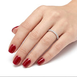 0.65 Carat Diamond Half Eternity Ring in 14K Gold