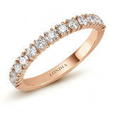 0.65 Carat Diamond Half Eternity Ring in 14K Gold