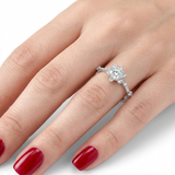 0.65 Carat Lotus Solitaire Ring