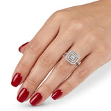 0.65 Carat Natural Diamond Baguette Design Diamond Ring | LONDIA