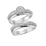 0.65 Ct. Natural Diamond Wedding Ring Set | LONDIA