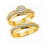 0.65 Ct. Natural Diamond Wedding Ring Set | LONDIA