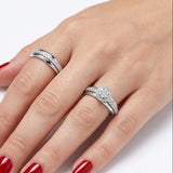 0.65 Ct. Natural Diamond Wedding Ring Set | LONDIA