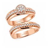0.65 Ct. Natural Diamond Wedding Ring Set | LONDIA