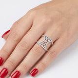 0.65 ct Natural Diamond Design Ring | 18K Gold Ring