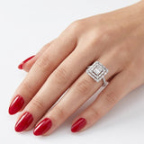 0.70 Carat Natural Diamond Baguette Design Diamond Ring | LONDIA