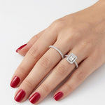Natural Diamond Wedding Ring Set