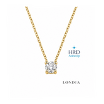 0.70 Carat F Color HRD Certified Classic Solitaire Necklace