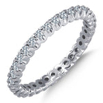 0.70 Ct. Diamond Full Eternity Band Ring In 14K Fine Gold