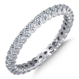 0.70 Ct. Diamond Full Eternity Band Ring In 14K Fine Gold
