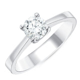 0.70 Ct. Natural Diamond Solitaire ''Classic'' Design Ring In 14K Gold