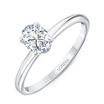 0.70 Ct. Natural Oval Diamond Solitaire Ring