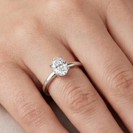 0.70 Ct. Natural Oval Diamond Solitaire Ring