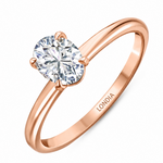 0.70 Ct. Natural Oval Diamond Solitaire Ring