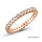0.75 Carat Diamond Full Eternity Ring in 14K Solid Gold