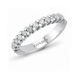 0.75 Carat Diamond Half Eternity Ring in 14K Gold