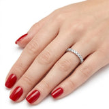 0.75 Carat Diamond Half Eternity Ring in 14K Gold
