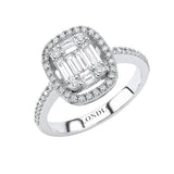 0.75 Carat Natural Diamond Baguette Design Diamond Ring | LONDIA