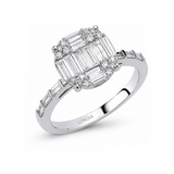 Baguette Stone Design Diamond Ring