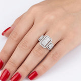 0.75 Carat Natural Diamond Baguette Stone Design Diamond Ring | LONDIA