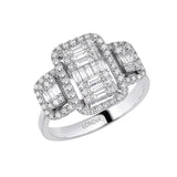 0.75 Carat Natural Diamond Baguette Stone Design Diamond Ring | LONDIA