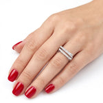 Diamond Line Design Ring