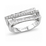 Diamond Line Design Ring