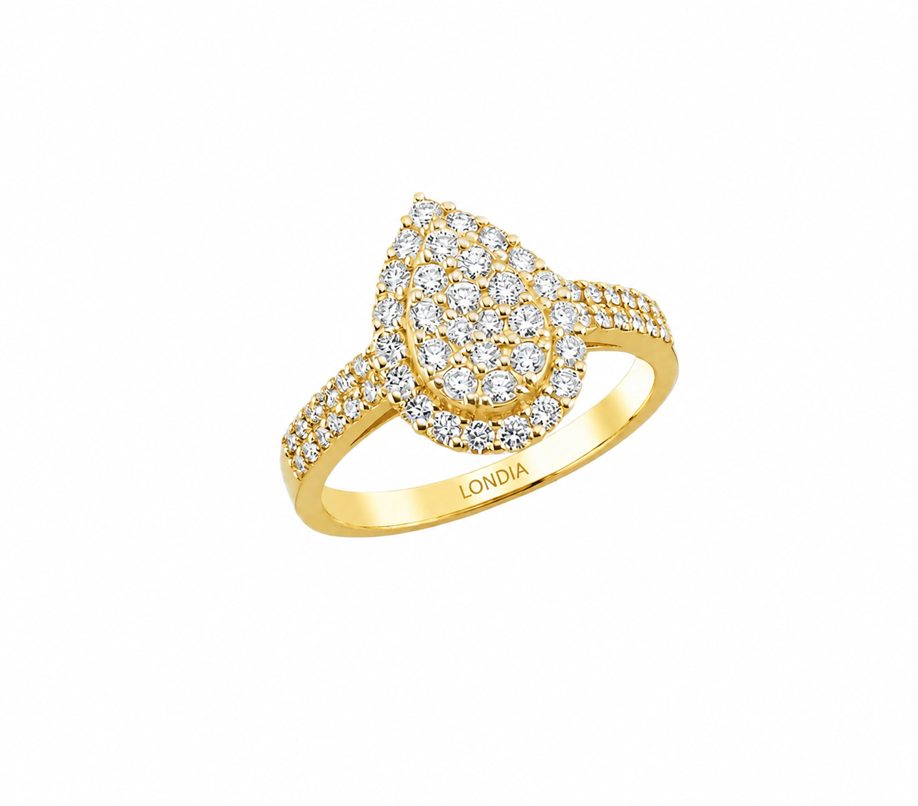 0.75 Ct. Natural Diamond Coronet-Set Diamond Ring | LONDIA