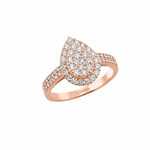 0.75 Ct. Natural Diamond Coronet-Set Diamond Ring | LONDIA