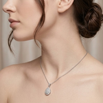 0.75 Ct. Natural Diamond Coronet Design Necklace